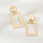 Alloy Rectangle Dangle Earring 1 Pair - Gold - One Size