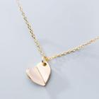 925 Sterling Silver Heart Pendant Necklace S925 Silver - Silver - One Size