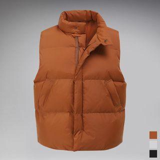 High-neck Padded Shell Vest