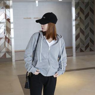 Knit Zip-up Hoodie