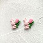 Rabbit Flower Stud Earring/clip-on Earring