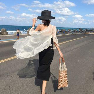 Open-front Jacket Milky White - One Size