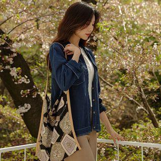 Embroidered Fringed Stitched Shirt