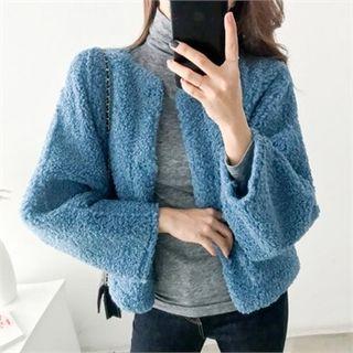 Round-neck Sherpa-fleece Jacket