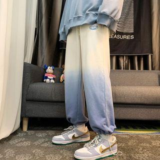 Lettering Gradient Sweatpants