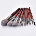 Set Of 11: Makeup Brush T-11-009 - Red - One Size