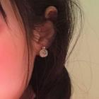 Faux Pearl Dangle Earring 1 Pair - Earrings - A61a - Gold - One Size