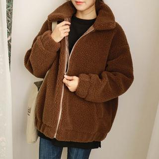 Oversized Sherpa-fleece Jacket
