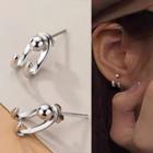 Sterling Silver Swing Earring 1 Pair - S925 Silver - Silver - One Size