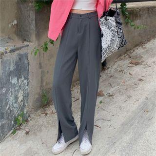 Straight Leg High-waist Dress Pants