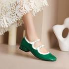 Low-heel Buckled Mary Jane Shoes