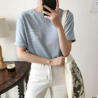 Bread Print Short-sleeve T-shirt