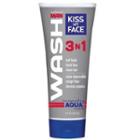 Kiss My Face - Aqua 3 In 1 Face & Body & Hair Wash For Men 8 Oz 8oz / 236ml