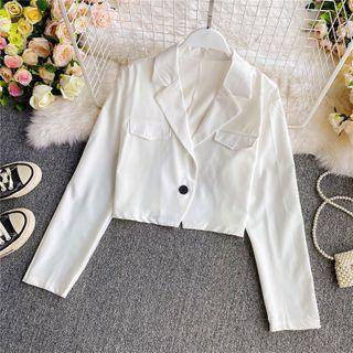 Lapel Cropped Blazer