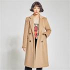 From Seoul Tailored Double-breasted Midi Coat