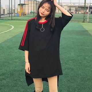 Boxy Oversized Dip-back T-shirt
