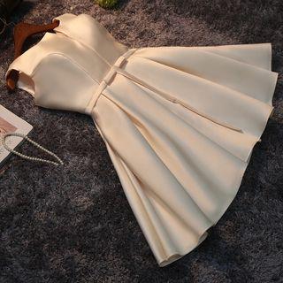 Plain Sleeveless A-line Bridesmaid Dress