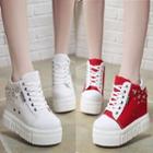 Studded Hidden Heel Sneakers