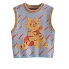 Cat Jacquard Sweater Vest