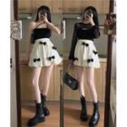 Cropped Top / Spaghetti Strap Top / Skirt