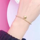 Chinese Character Bracelet 1 Pc - Gold - One Size
