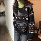 Camel Patterned Sweater