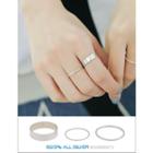 Set Of 3: Layered Silver Rings