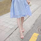 Sleeveless Wrapped A-line Shirtdress