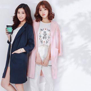 Long Open Front Blazer