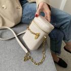 Chain Strap Cylinder Bucket Bag