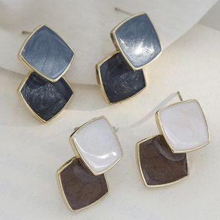 Square Glaze Dangle Earring