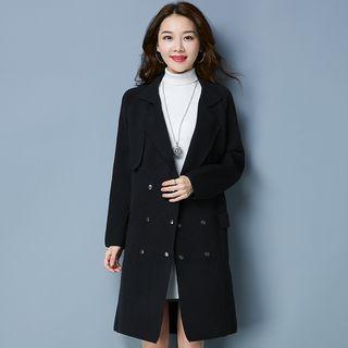 Double-breasted Tie-waist Cardigan