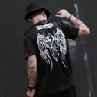 Cross Print Short-sleeve T-shirt