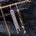 Asymmetric Bead & Star Earrings Gold & Silver - One Size