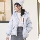 Hooded Down Zip Jacket