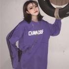 Striped Long-sleeve T-shirt Purple - One Size
