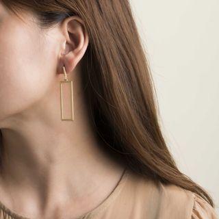 Rectangle Drop Earring Square Earring - Gold - One Size