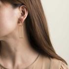 Rectangle Drop Earring Square Earring - Gold - One Size