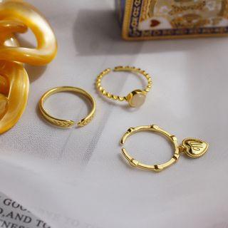 Alloy / Cat Eye Stone Open Ring