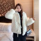 Furry Jacket White - One Size