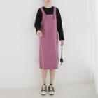 Plain Long-sleeve T-shirt / Midi Jumper Dress