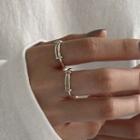 Sterling Silver Open Ring J2334 - Silver - One Size