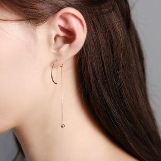 Half Hoop Drop Earrings