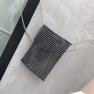Rhinestone Accent Crossbody Bag