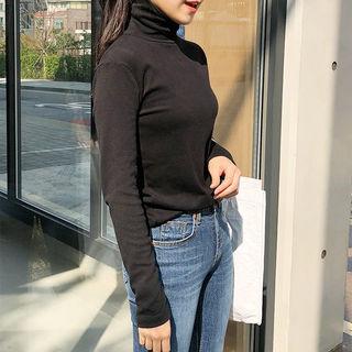 Napped Turtle-neck Top