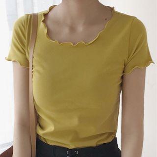 Short-sleeve Lettuce Trim T-shirt