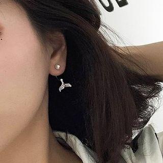 Mermaid Tail Faux Pearl Alloy Through & Through Earring