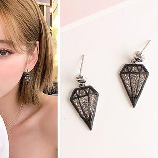 Rhinestone Alloy Diamond Dangle Earring