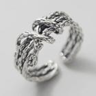 Knot Sterling Silver Open Ring S925 Silver - Ring - Silver - One Size