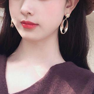 Twisted Hoop Earring Clip On Earring - Gold - One Size